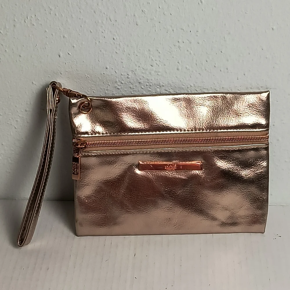 Jones New York Wristlet Clutch Bag Gold Rose - Picture 4 of 11